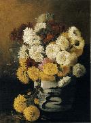 Hirst, Claude Raguet Chrysanthemums in a Canton Vase